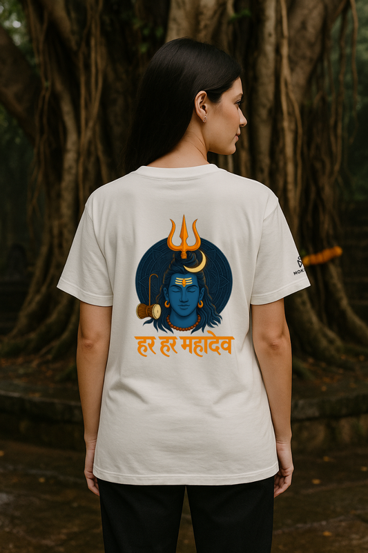 Har Har Mahadev Mantra T-Shirt – Divine Icons Streetwear