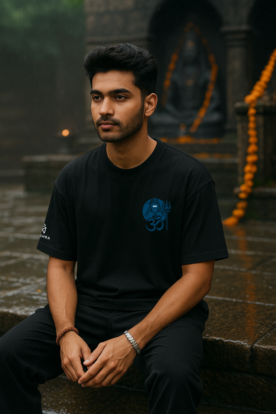 Trishul ॐ T-Shirt – Sacred Symbol Streetwear