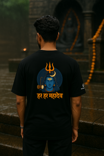 Har Har Mahadev Mantra T-Shirt – Divine Icons Streetwear