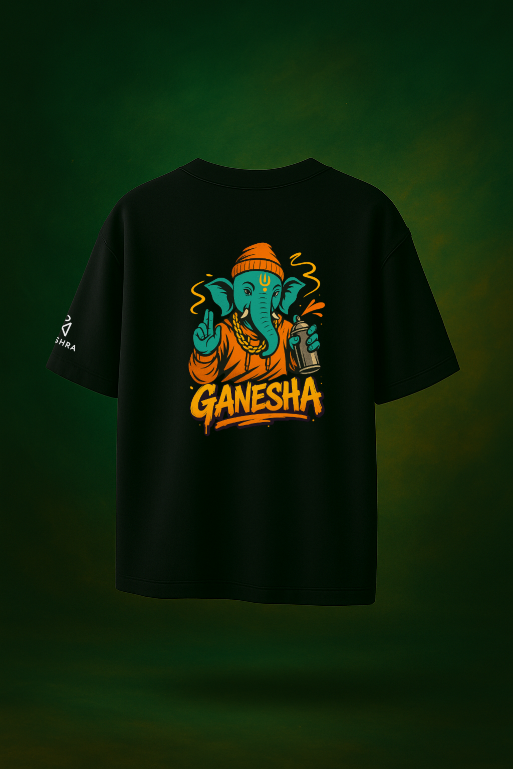 Street Ganesha Tee — Graffiti Edition