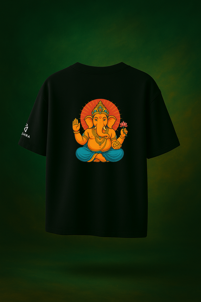 Ganpati Icon Tee — Divine Grace Edition