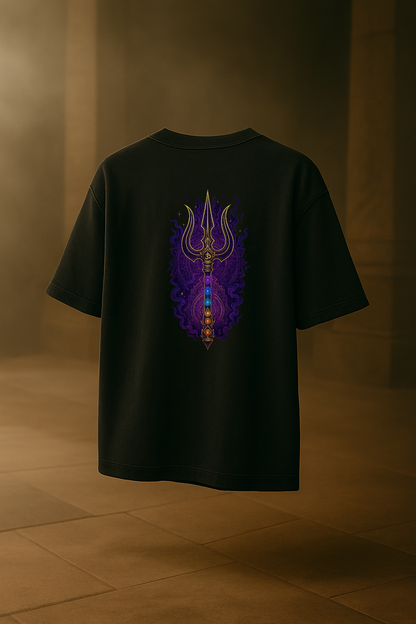 Trishul Awakening Tee – Chakra Flame Edition