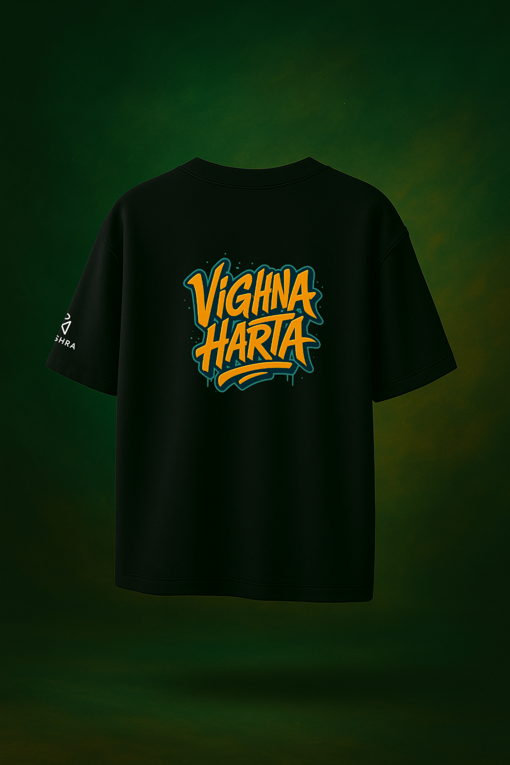 Vighnaharta Tee — Off White & Black Edition