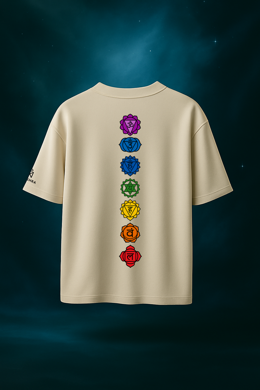Chakra Balance Oversized Tee – Cosmic Alignment Edition