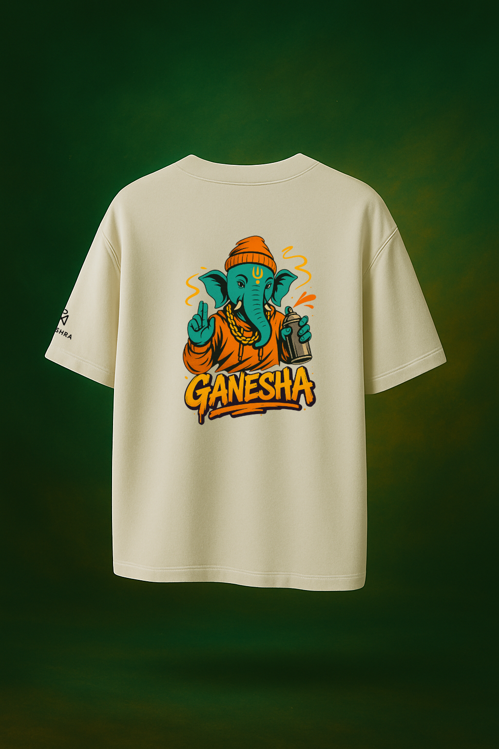 Street Ganesha Tee — Graffiti Edition