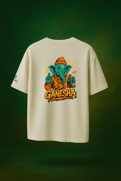 Street Ganesha Tee — Graffiti Edition