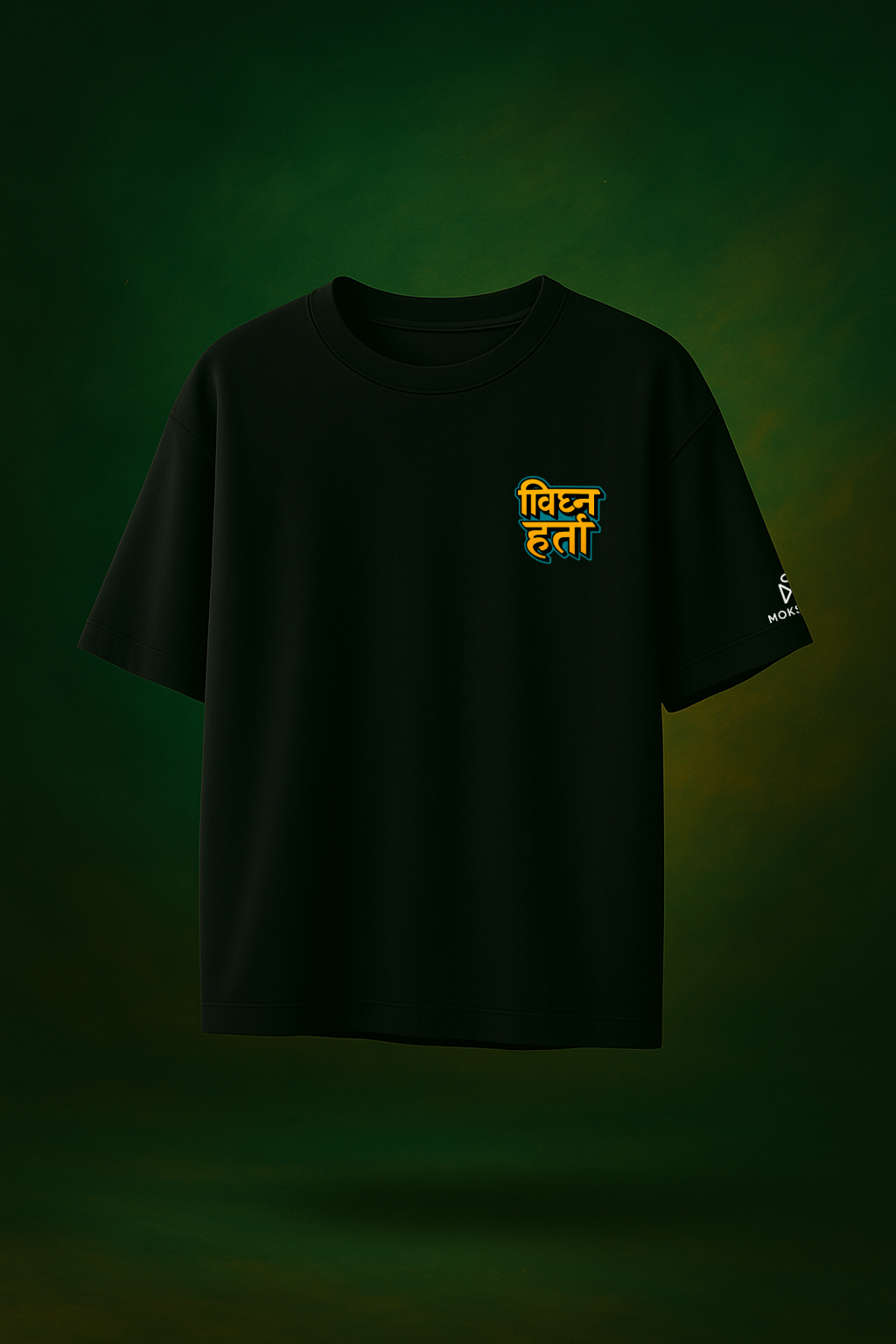 Vighnaharta Tee — Off White & Black Edition