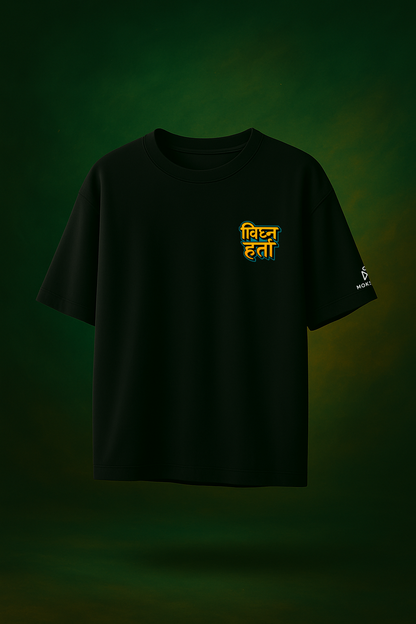 Vighnaharta Tee — Off White & Black Edition