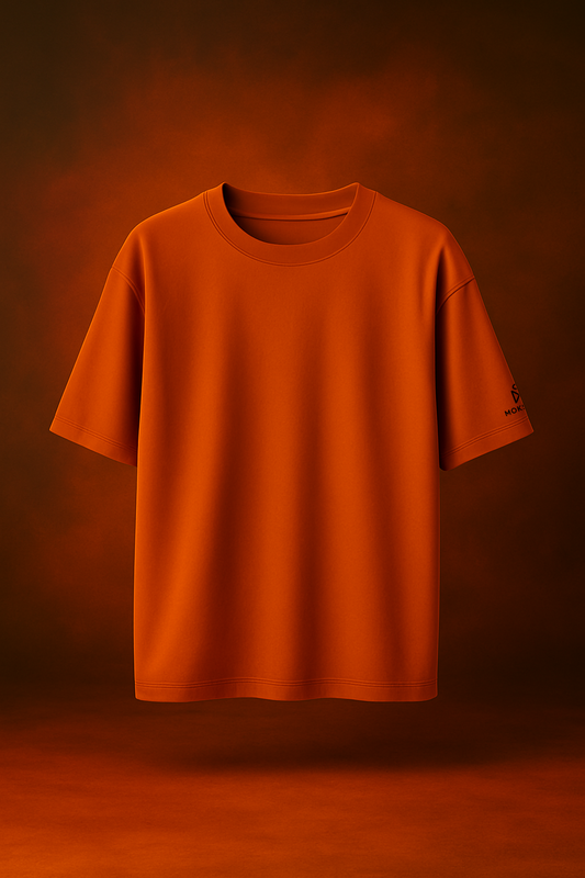 Sacred Saffron | Oversized Pooja Tee